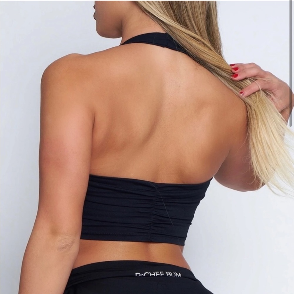 Pcheebum Halter Crop Top Bra